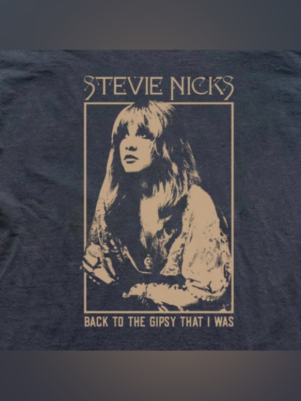 Stevie Nicks Black Graphic T-Shirt - Picture 2 of 6
